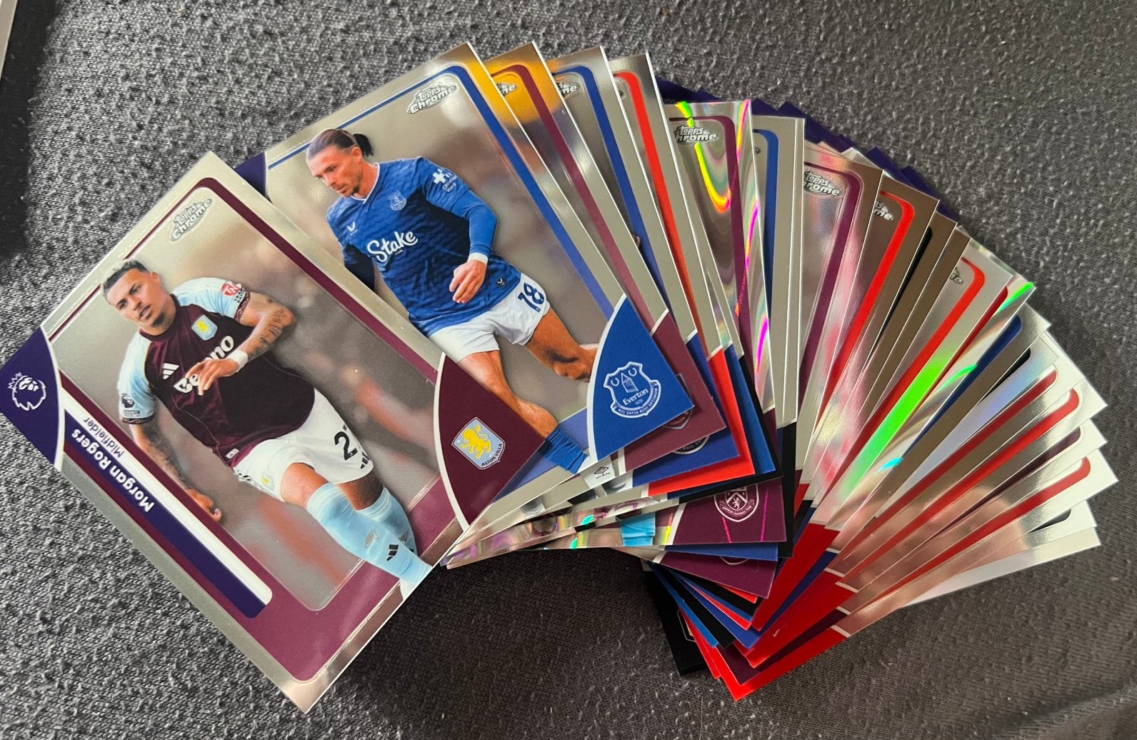 Verschillende Topps Chrome kaarten, Ophalen of Verzenden, Zo goed als nieuw, Meerdere plaatjes