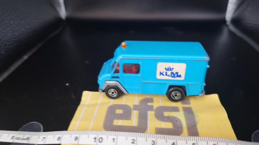 Efsi Toys Holland Commer 302 KLM Busje, Hobby en Vrije tijd, Modelauto's | 1:87, Ophalen of Verzenden, Gebruikt, Bus of Vrachtwagen
