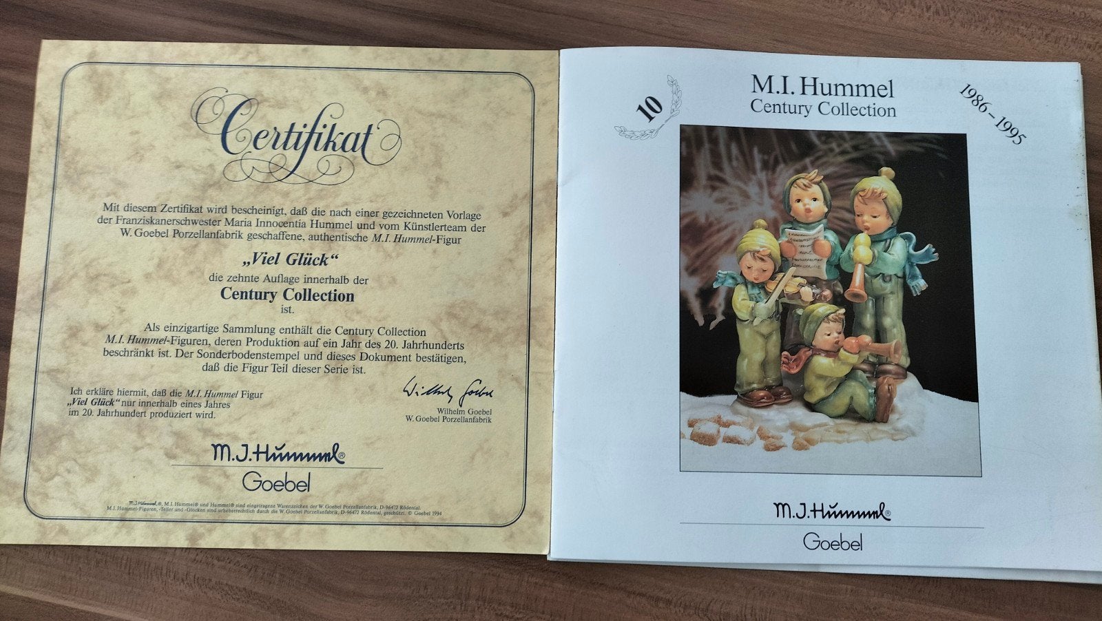 M.I. Hummel "Viel Glück" Beeldje - Century Collection, Verzamelen, Ophalen