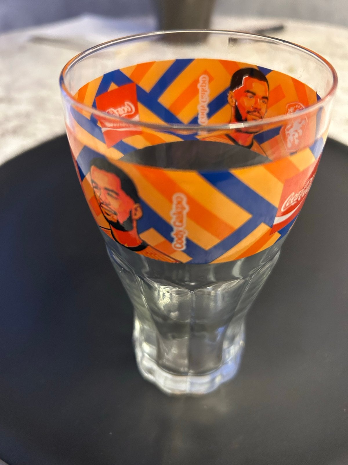 Coca-Cola Oranje WK Glas Cody Gakpo, Ophalen of Verzenden, Gebruikt