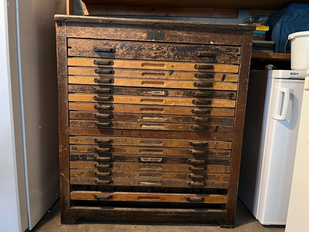 Letterkast / zetbok, Ophalen