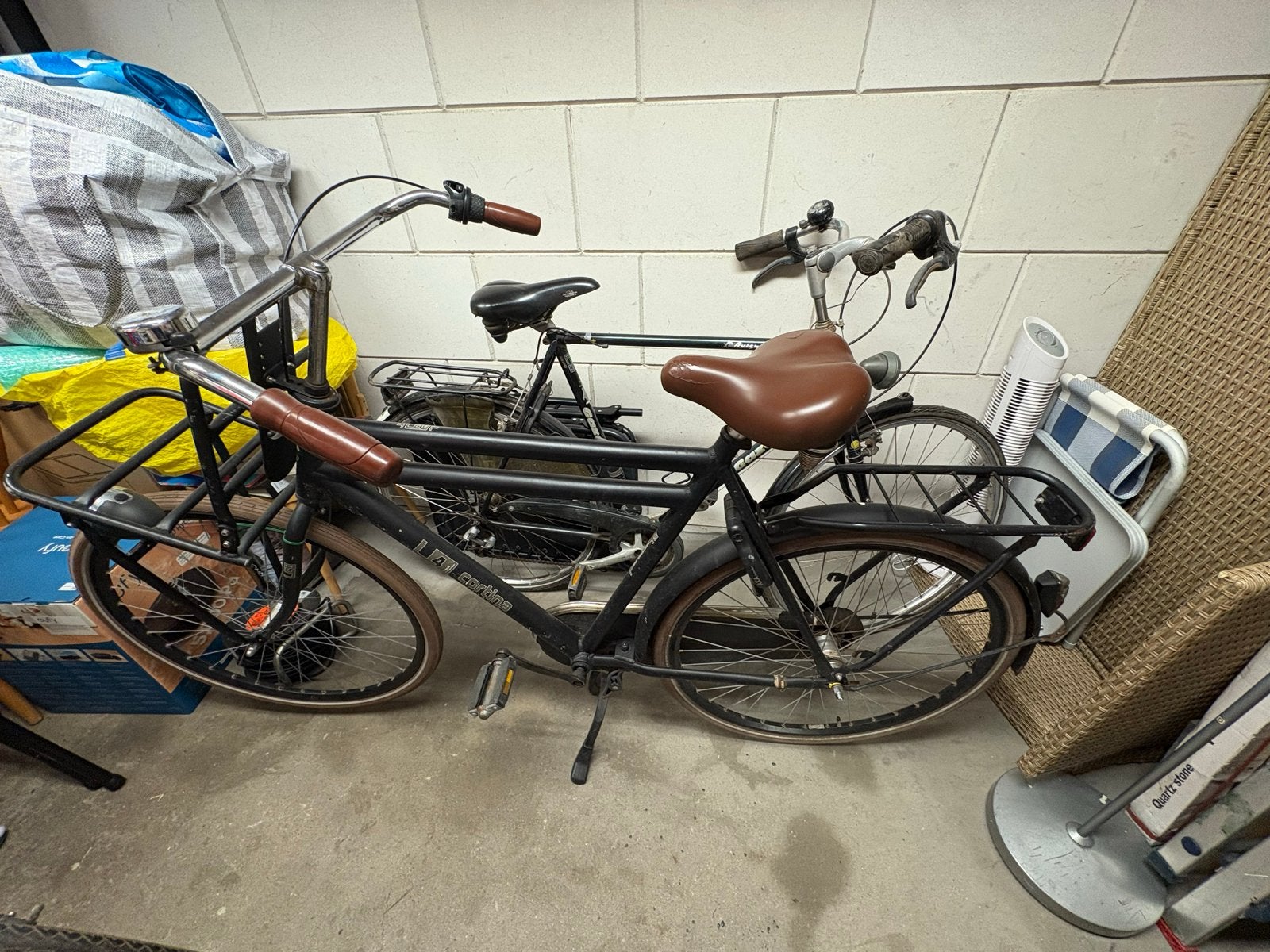 Gebruikte Cortina transportfiets met lekke band, Fietsen en Brommers, Terugtraprem, Versnellingen, Ophalen, Overige merken
