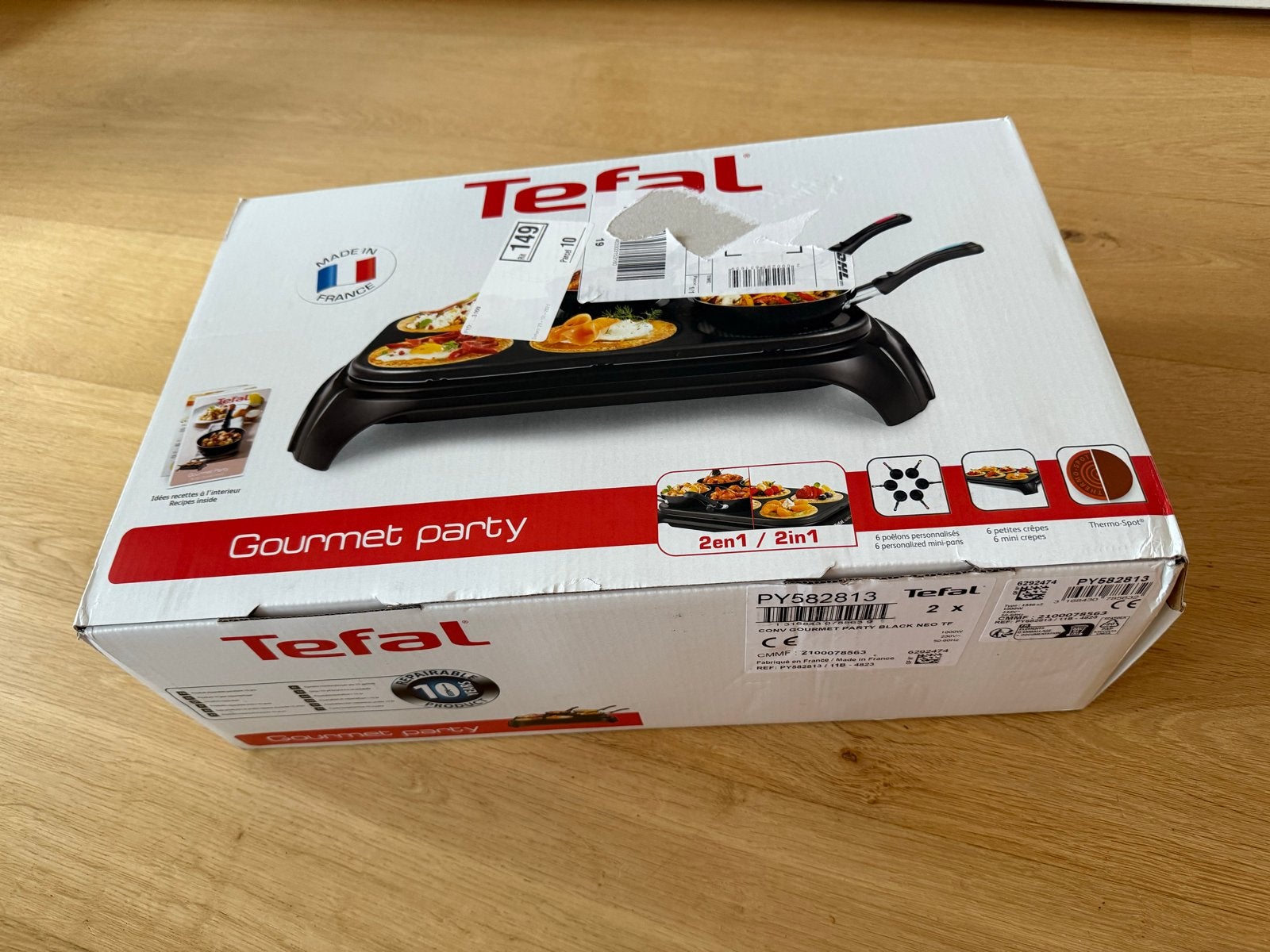 Nieuw Tefal Gourmet Stel voor 6 Personen - In Doos, Ophalen of Verzenden, Nieuw, Zwart