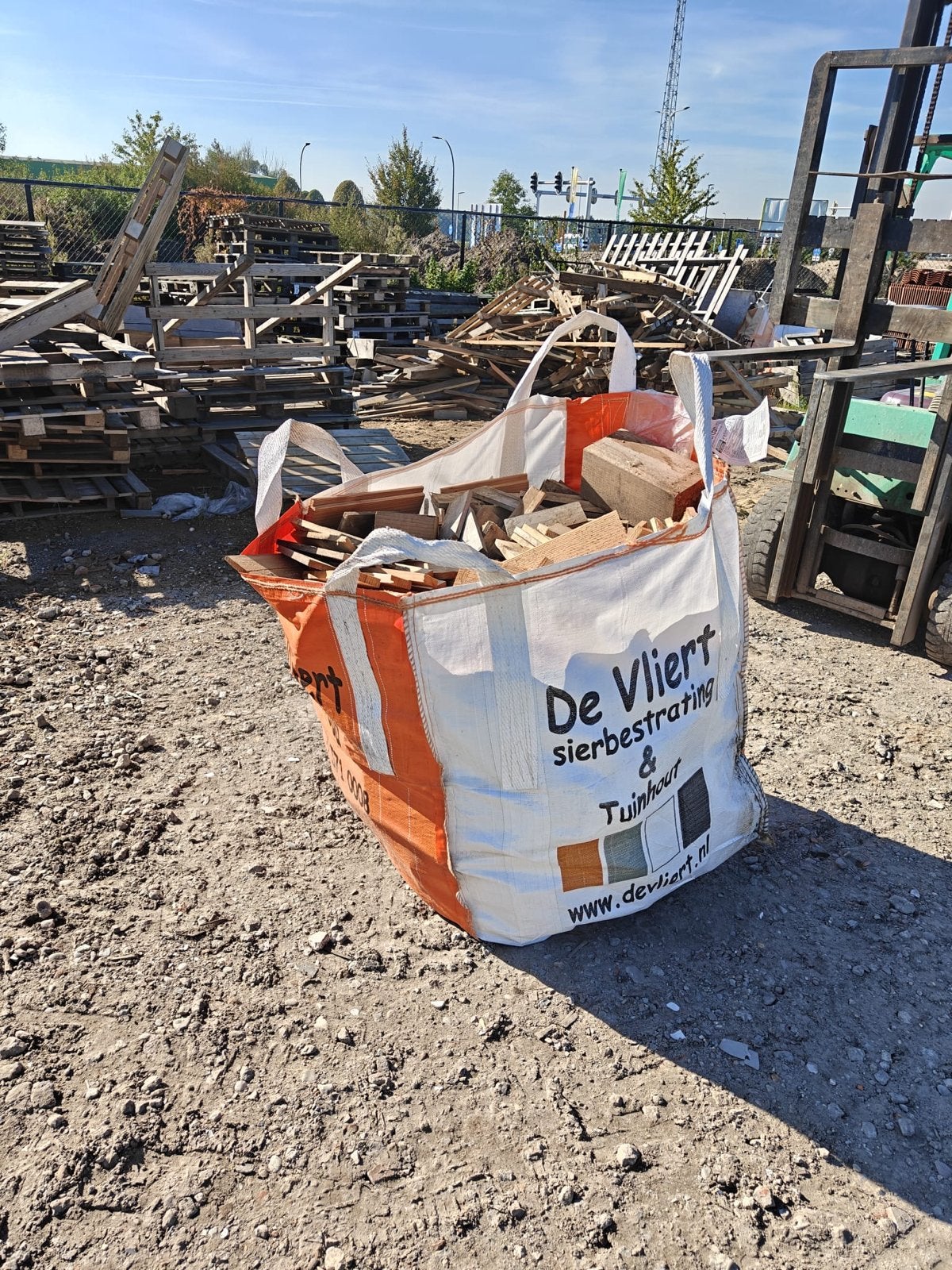 Haardhout van pallethout, 1 kuub, 30cm gezaagd €50/pm3, Minder dan 3 m³, Ophalen, Overige houtsoorten, Blokken