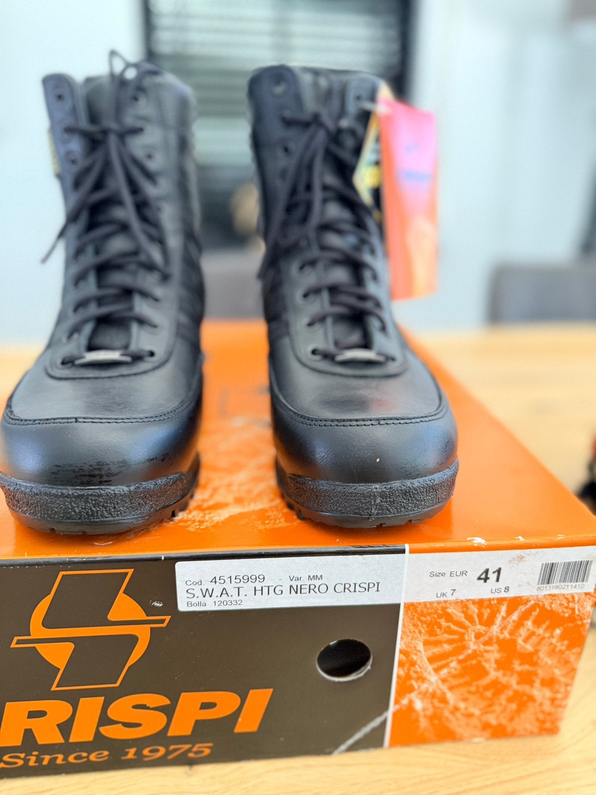 Nieuwe CRISPI S.W.A.T. HTG NERO maat 41 (UK7), Ophalen of Verzenden, Nieuw