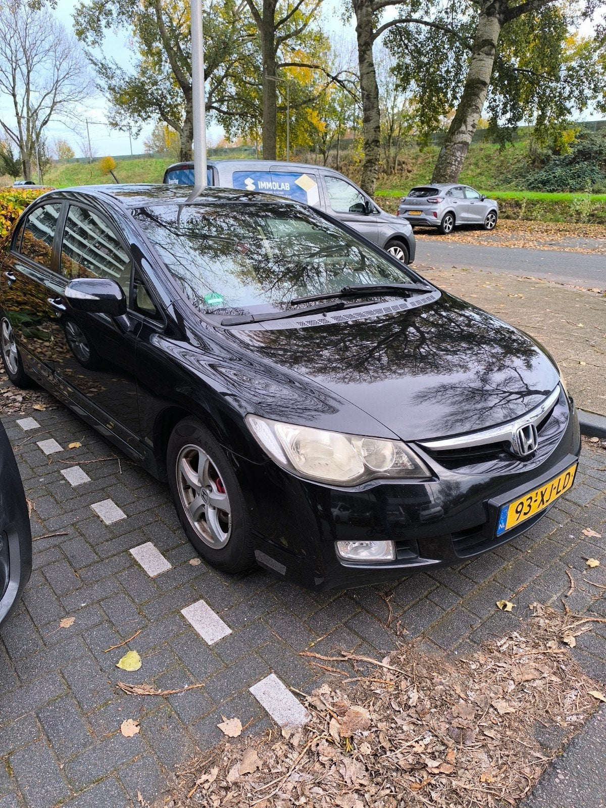 Honda Civic 1.3 Vtec Hybrid 4DR C-tr. 2007 Zwart, Auto's, Honda, Electronic Stability Program (ESP), Zwart, Zwart, 22 km/l