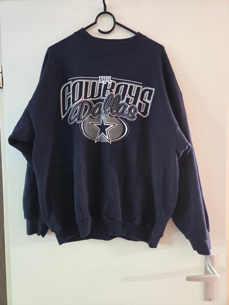Vintage NFL Dallas Cowboys sweater - Maat XL, Kleding | Heren, NFL, Blauw, Maat 56/58 (XL), Ophalen of Verzenden