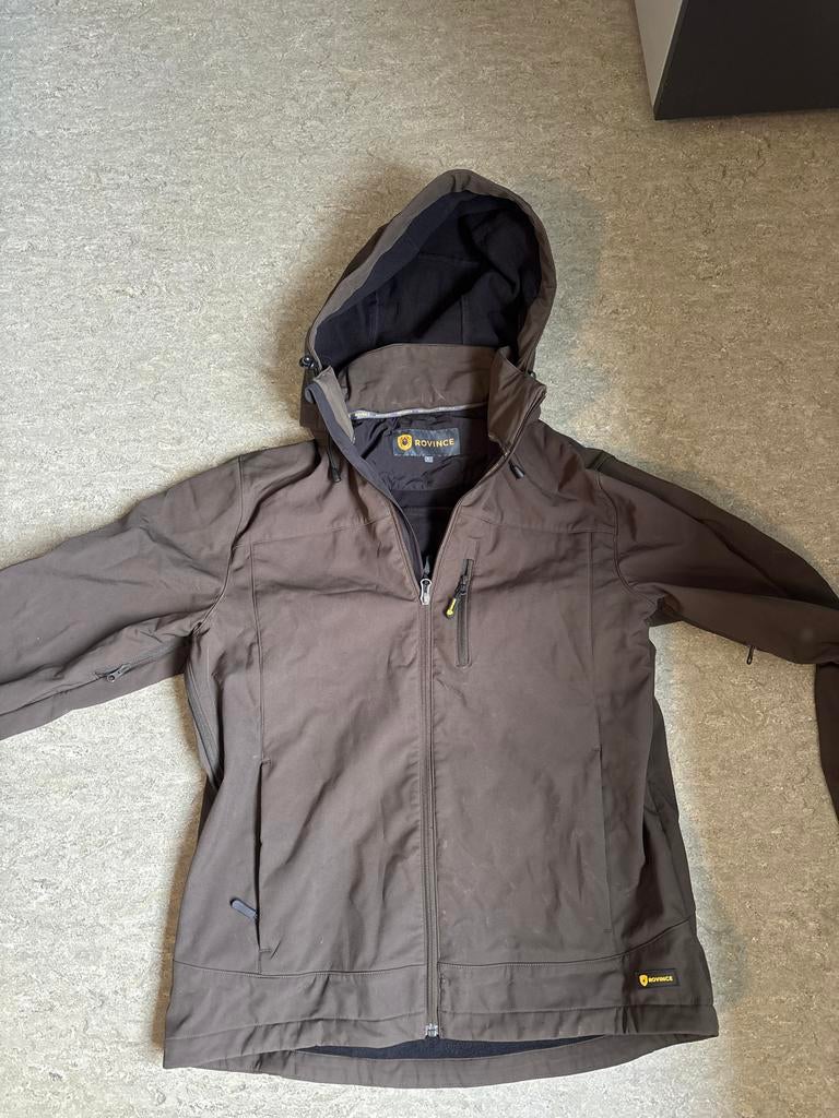 Rovince jas met bonte binnenkant maat L, Kleding | Heren, Ophalen of Verzenden, Gedragen, Maat 52/54 (L), Bruin