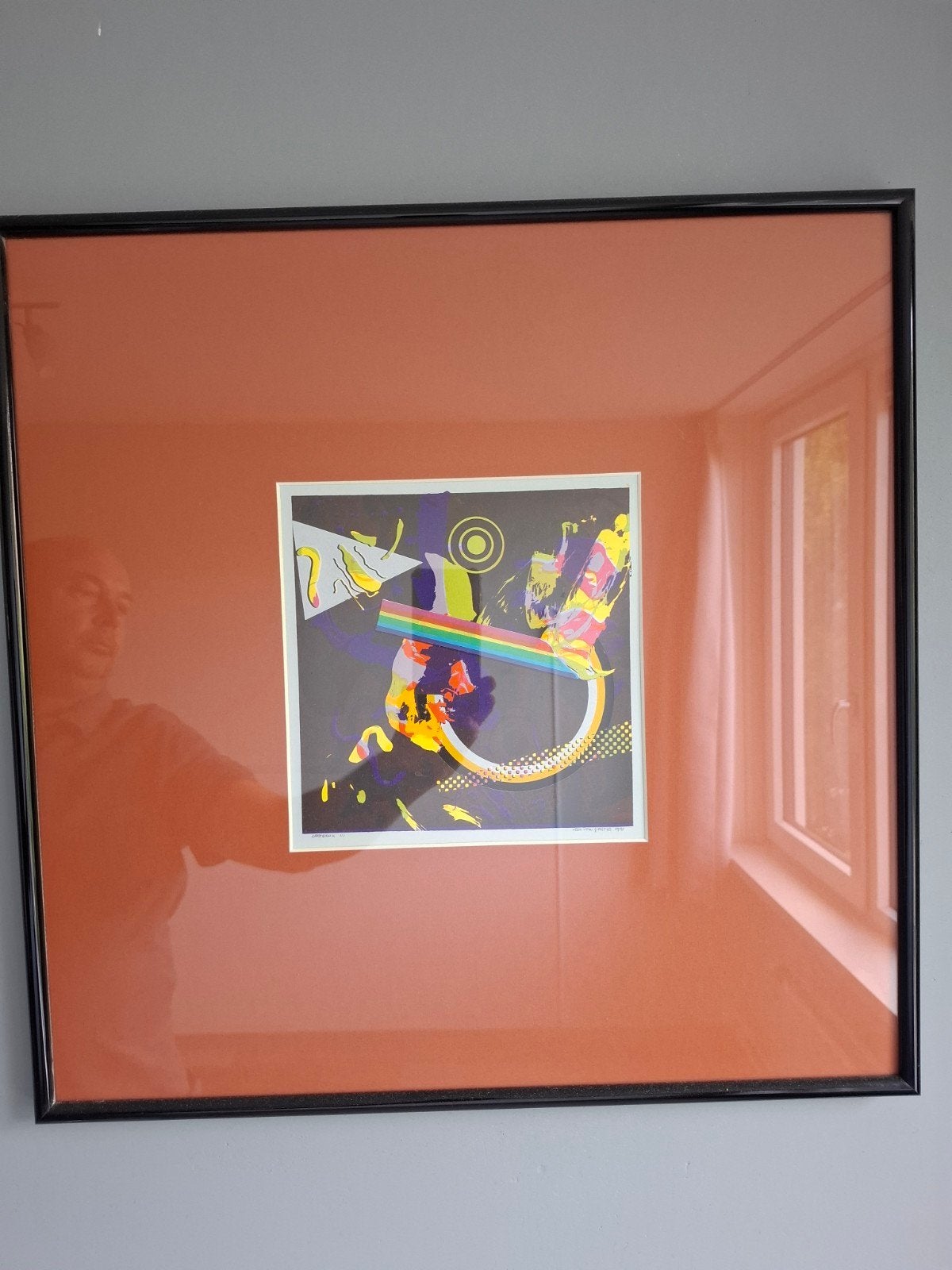 Cees van Gastel - Zeefdruk 1/1  Gesigneerd 1991, Gelimiteerde oplage, Ophalen, Abstract, Zeefdruk
