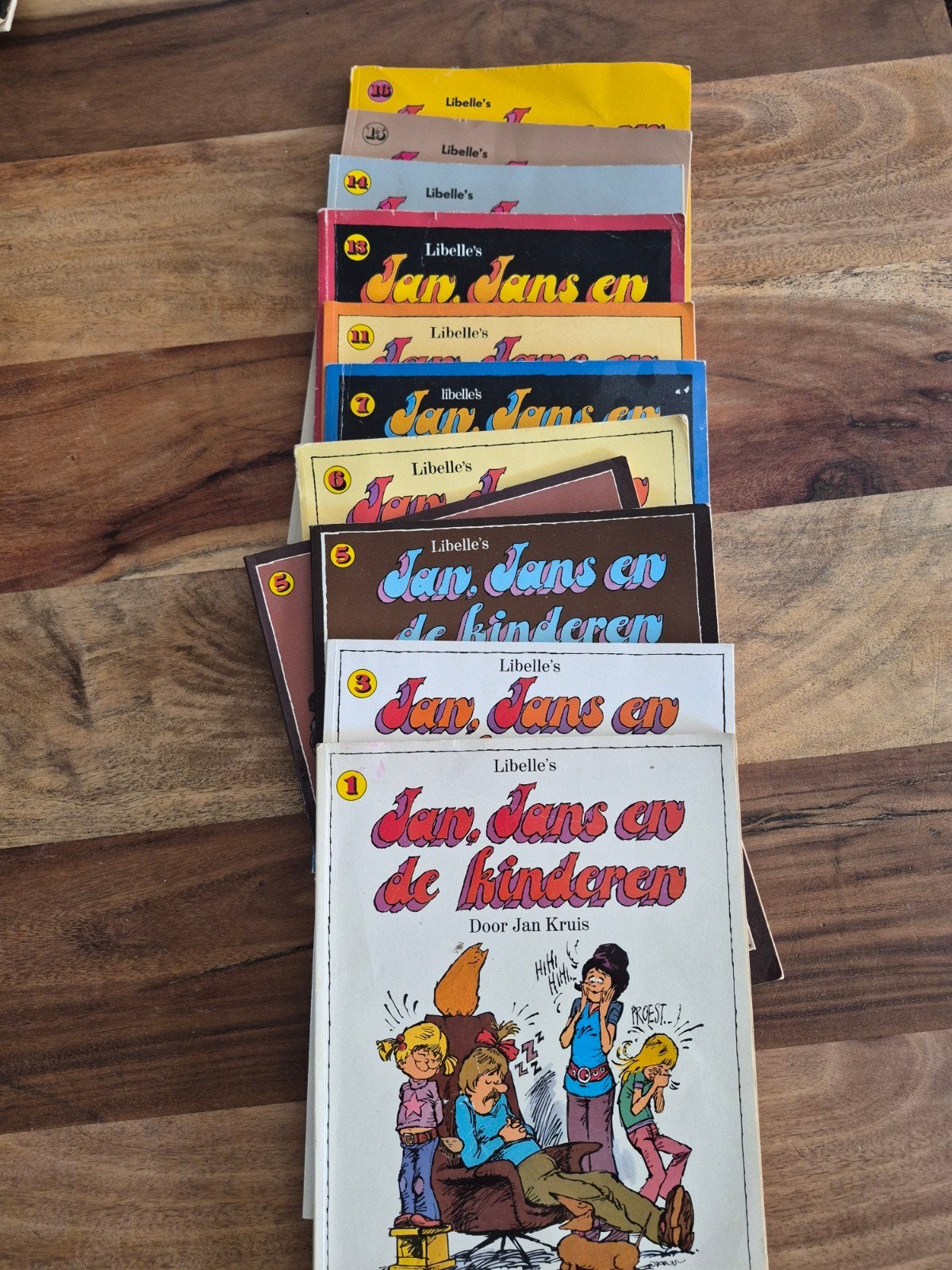 10 stuks vintage Libelle's Jan, Jans en de Kinderen stripboe, Boeken, Stripboeken, Meerdere stripboeken, Ophalen of Verzenden
