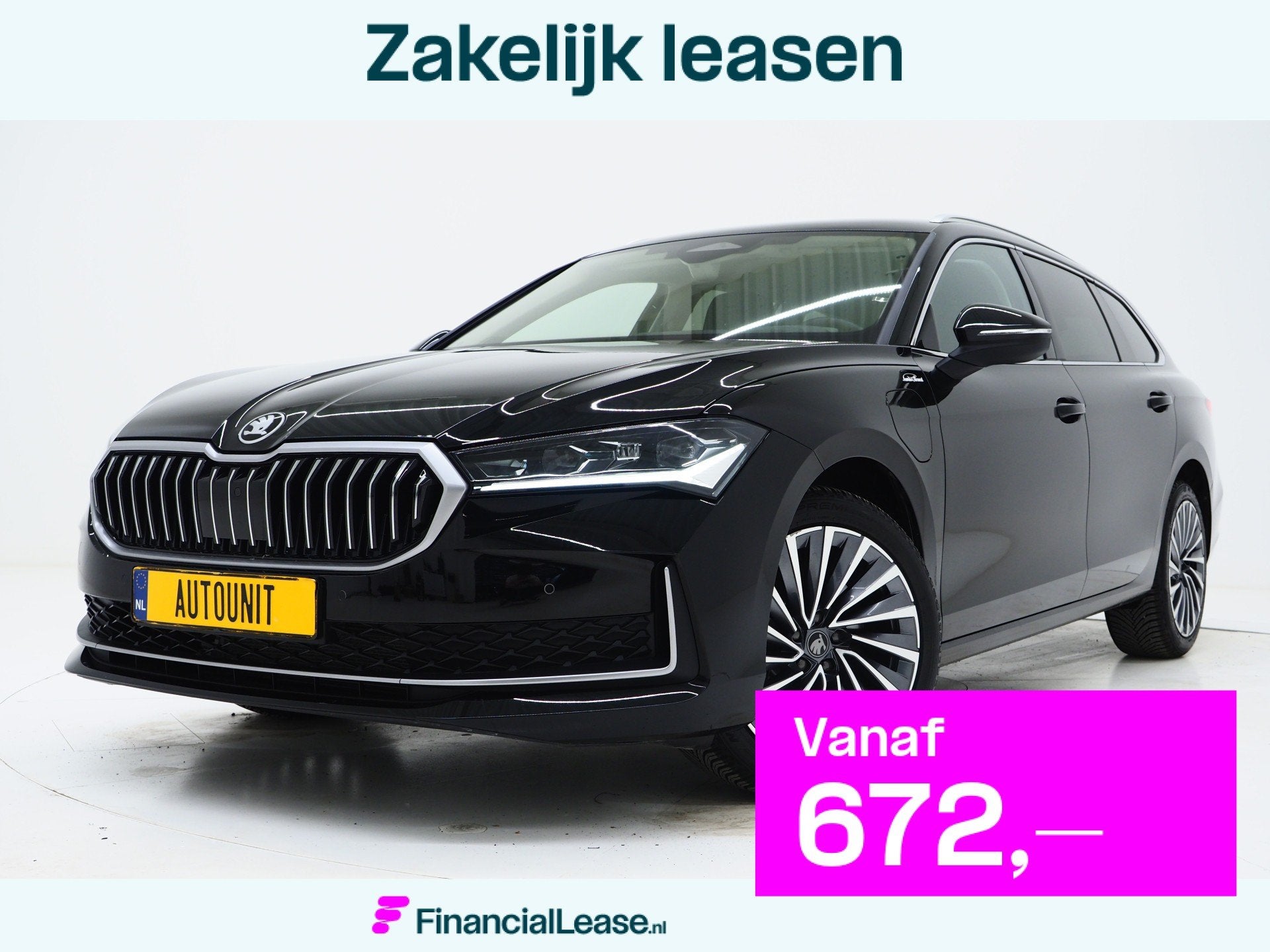 Skoda Superb Combi 1.5 TSI PHEV Laurin & Klement | Leder | M, 4 cilinders, Zwart, 1747 kg, Adaptive Cruise Control