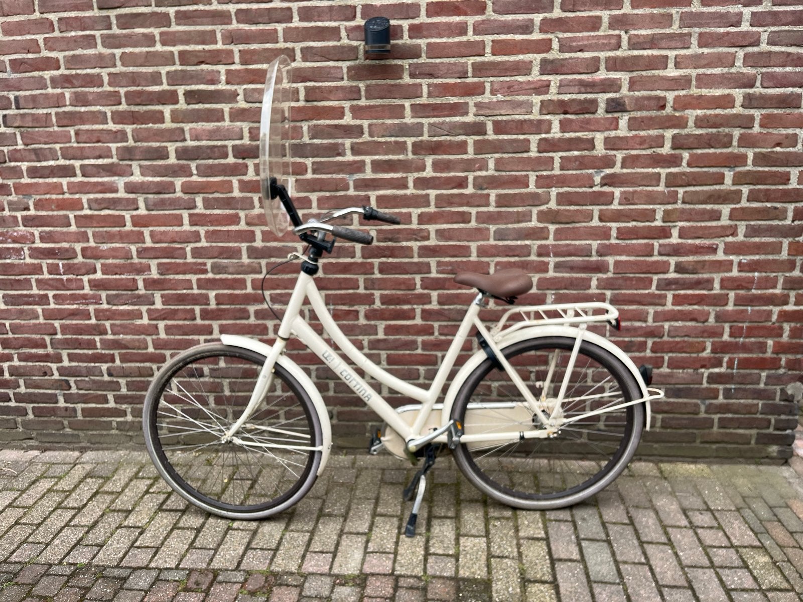 Cortina fiets crème opknapper, Fietsen en Brommers, Fietsen | Dames | Damesfietsen, Terugtraprem, Gebruikt, 50 tot 53 cm, Ophalen