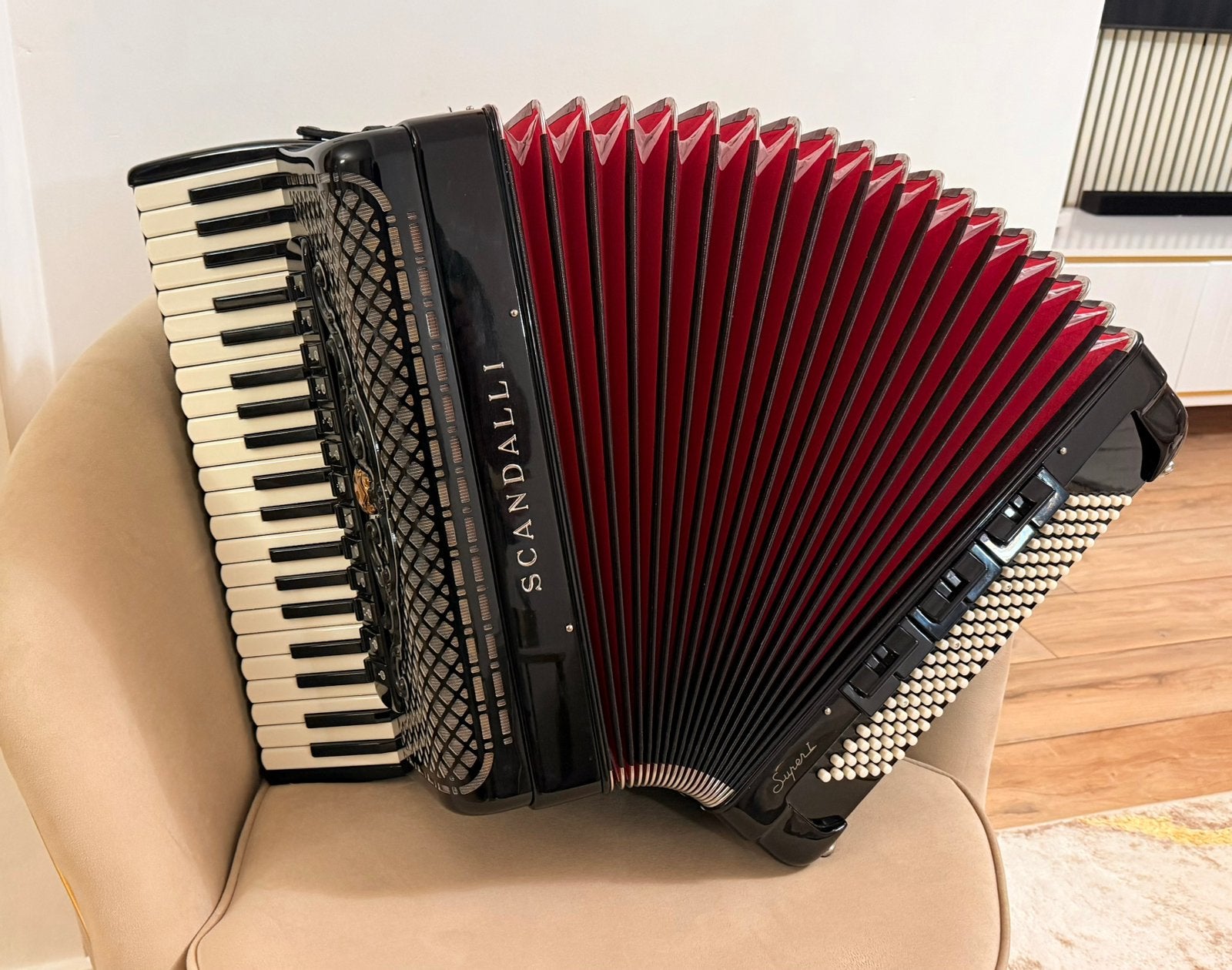 Accordeon Scandalli, Ophalen of Verzenden, Zo goed als nieuw, 120-bas, Overige merken