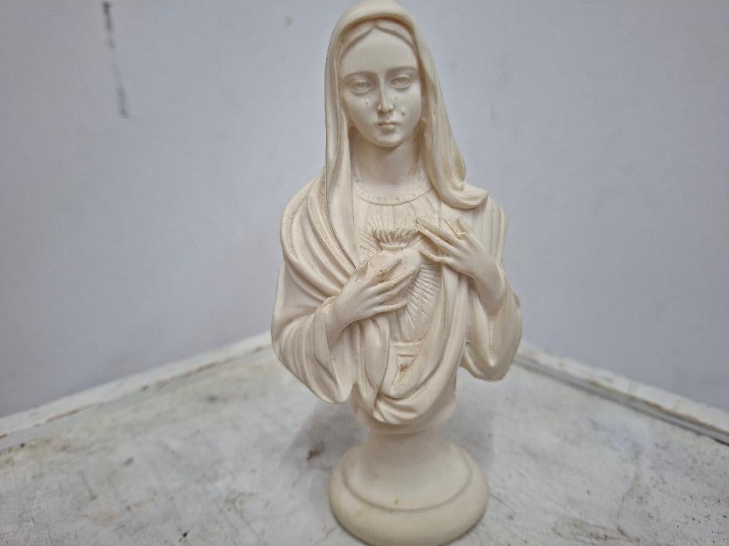 antiek borstbeeld maria, Antiek en Kunst, Antiek | Religie, Ophalen of Verzenden
