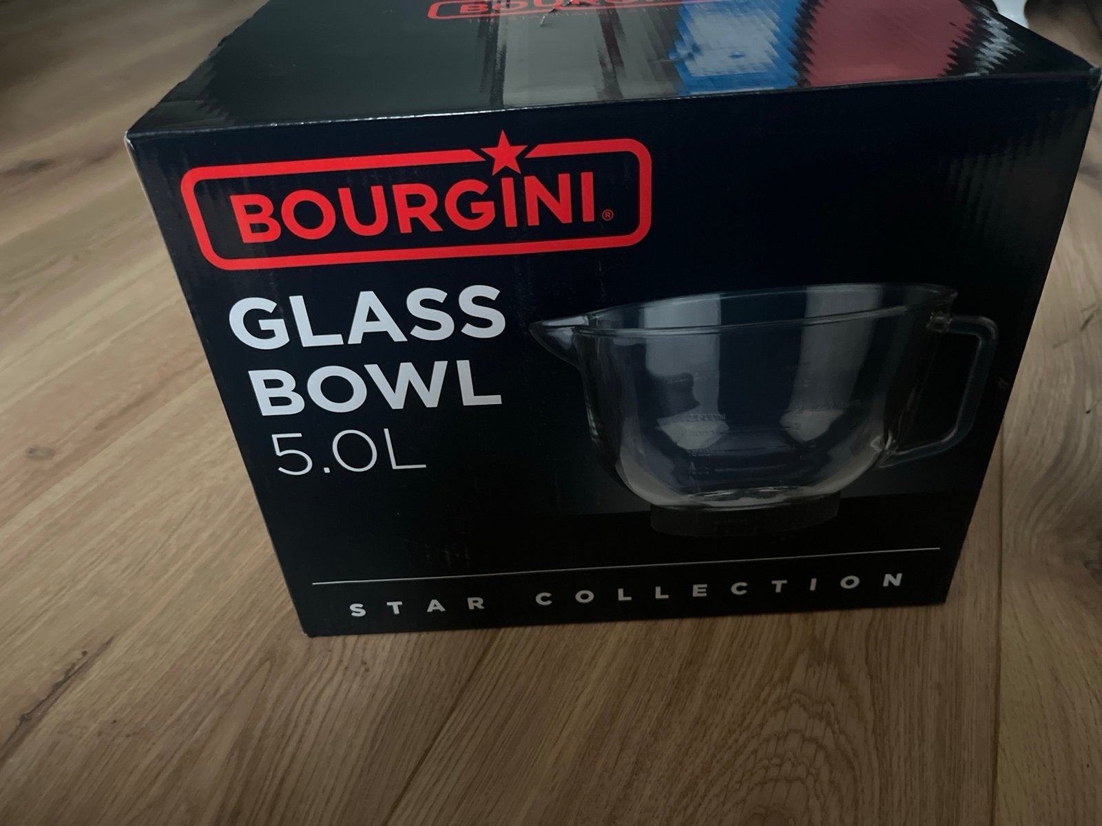 Bourgini Glazen Kom 5.0L - Star Collection, Huis en Inrichting, Ophalen of Verzenden, Zo goed als nieuw, Glas, Overige merken