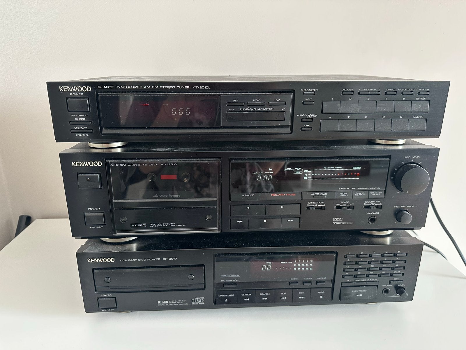 Kenwood stereo set, Ophalen, Gebruikt, Cassettedeck, Losse componenten