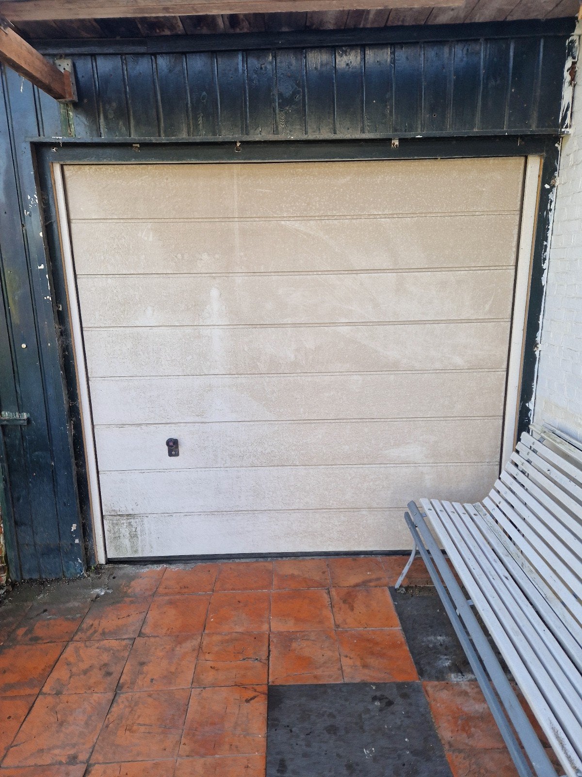 Gebruikte Garagedeur met Motor - Goede Staat, 80 tot 100 cm, Garagedeur, Ophalen of Verzenden, 200 tot 215 cm