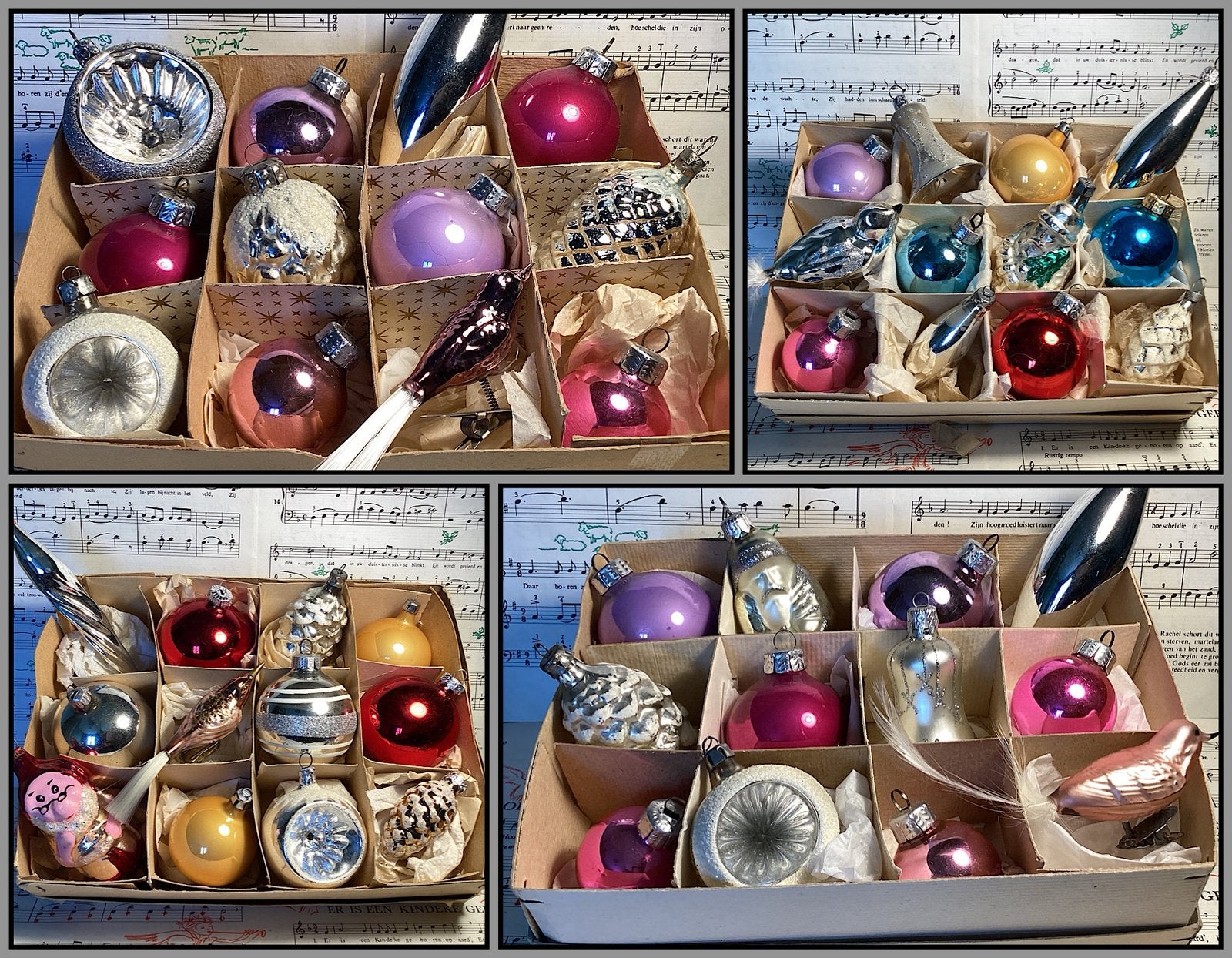 12 glazen vintage kerstballen voor nog geen 20 euro met code, Diversen, Ophalen of Verzenden