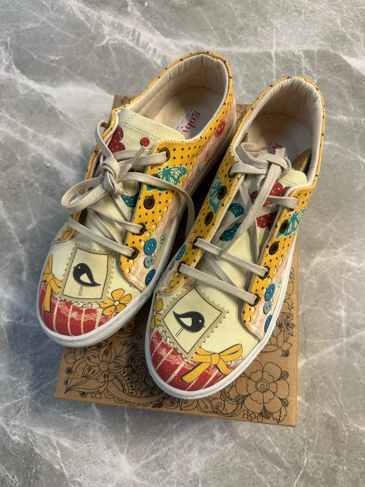 Goby Dames Sneakers Handgemaakt Vegan Leer Maat 39 Nieuw, Overige kleuren, Nieuw, Ophalen of Verzenden, Sneakers of Gympen