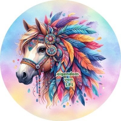 lf501 icing luxe paard 20cm eetbare taart print topper, Ophalen of Verzenden, Nieuw, Taarten, Versiering