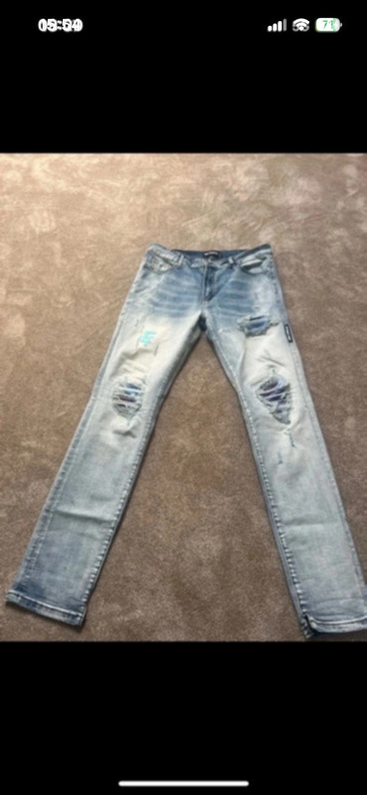 Broek een tweetje maat m, Ophalen of Verzenden, Zo goed als nieuw, Blauw, W32 (confectie 46) of kleiner