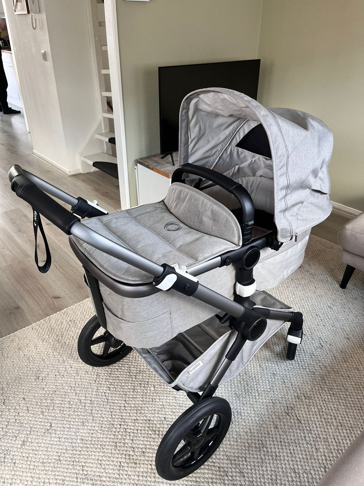 Bugaboo Fox 3 kinderwagen incl meerijplankje, zonnenkap, Kinderen en Baby's, Kinderwagens en Combinaties, Ophalen, Zo goed als nieuw