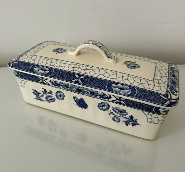 Cakedoos Societe Ceramique Butterfly, Ophalen of Verzenden