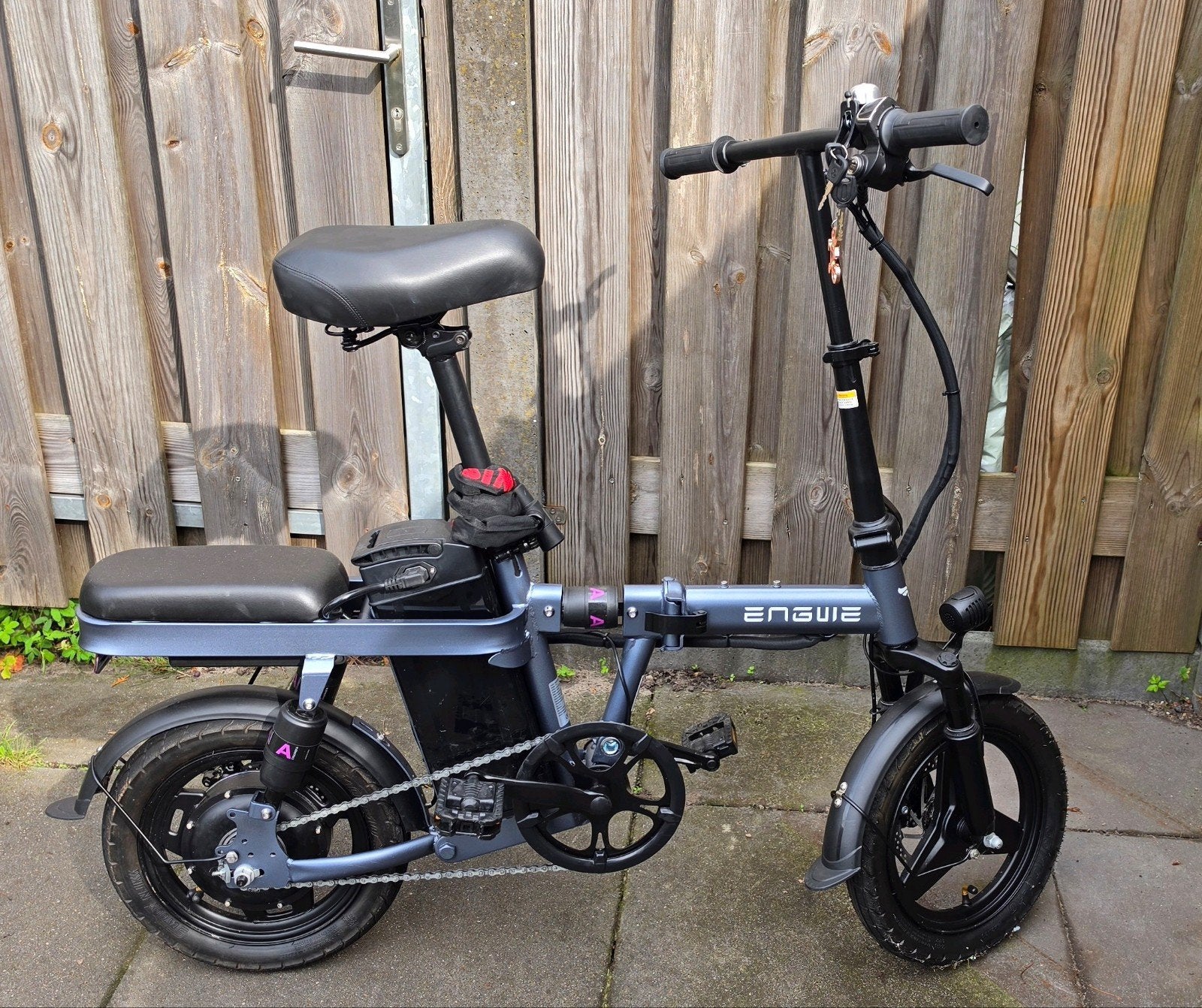 Engwe T14 elektrische vouwfiets incl lader, Fietsen en Brommers, 14 tot 16 inch, Versnellingen, Zo goed als nieuw, Totaal opvouwbaar