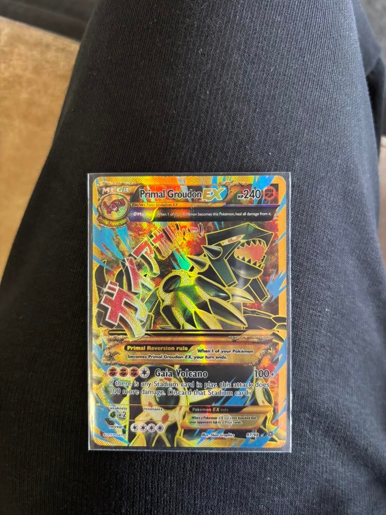 Primal Groudon EX 97/98, Hobby en Vrije tijd, Verzamelkaartspellen | Pokémon, Ophalen of Verzenden, Zo goed als nieuw