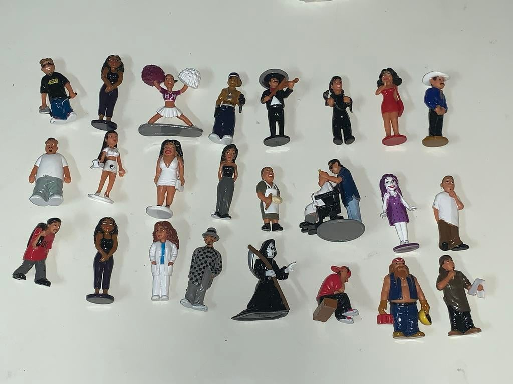 Set van 24 vintage homies Mexicaanse miniatuurfiguren, Ophalen of Verzenden, Gebruikt