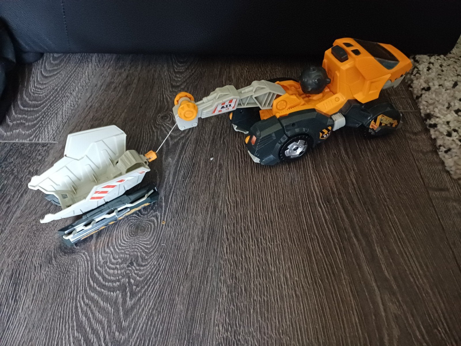 VTech Toet Toet Auto's Kraanwagen met aanhanger, Ophalen of Verzenden, Gebruikt, Jongen of Meisje