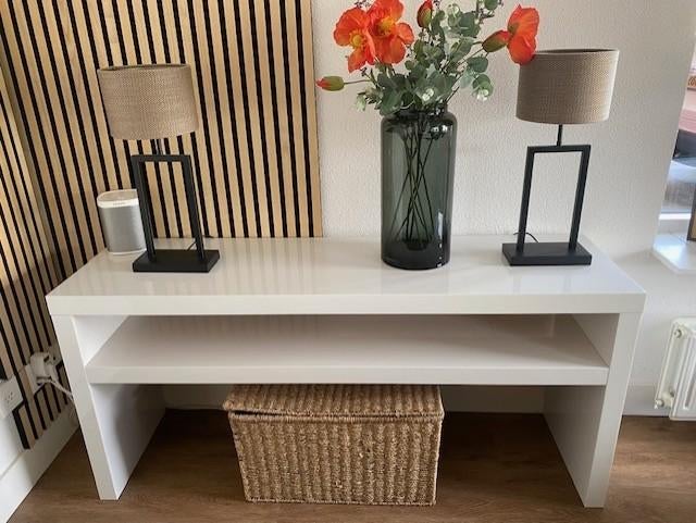 Twee witte Ikea dressoirs, Ophalen, Gebruikt, 25 tot 50 cm, 150 tot 200 cm