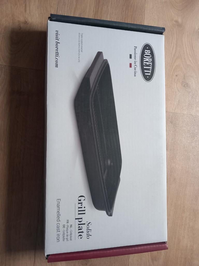 Boretti grillplaat, Ophalen, Nieuw