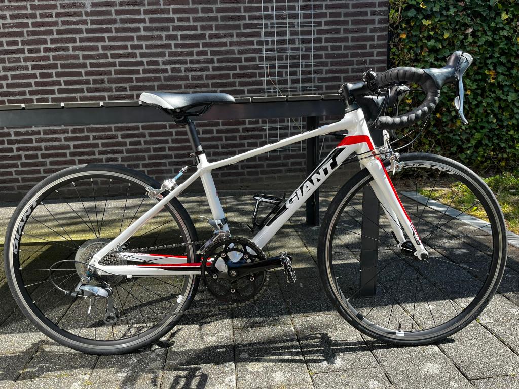 Kinder-Racefiets Giant TCR Espoir 24 inch, Ophalen, Gebruikt, Velgrem, Aluminium