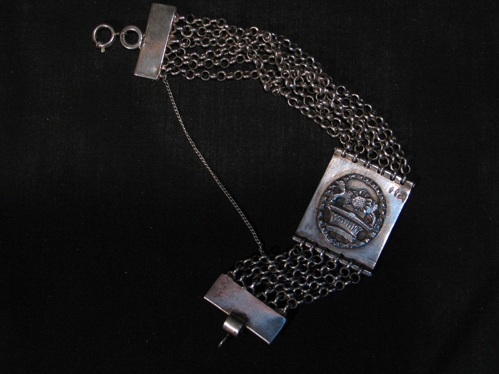 Chatelaine antiek zilver A.Nobel Schoonhoven 1855. 2181, Ophalen of Verzenden, Zilver