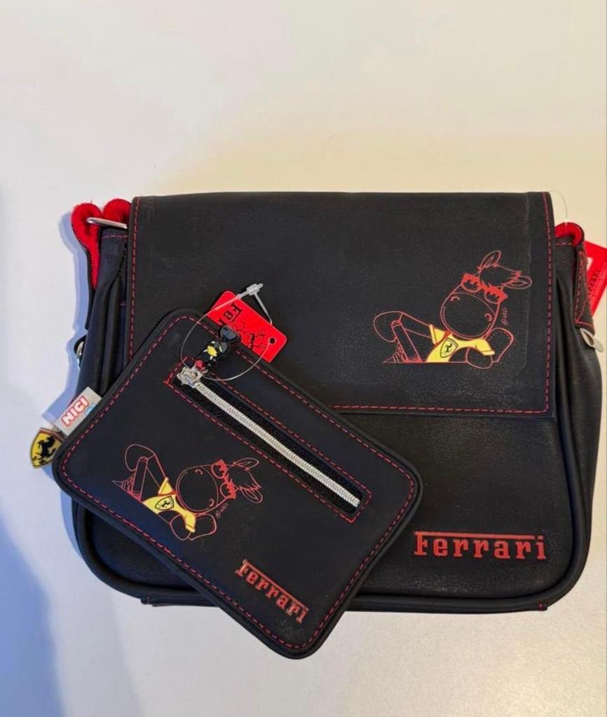 Ferrari NICI Schoudertasje met Portemonnee - Nieuw, Ophalen of Verzenden, Nieuw, Zwart, Schoudertasje