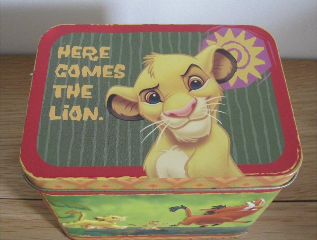 Disney - vintage blik met muziekdoosje, Ophalen of Verzenden, Leeuwenkoning of Jungle Boek, Zo goed als nieuw, Overige typen