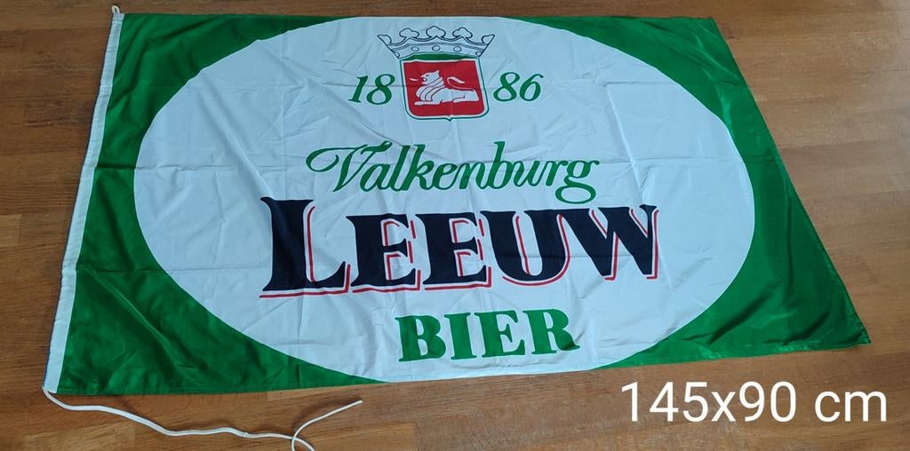 Leeuw bier vlag vaandel, Ophalen of Verzenden, Zo goed als nieuw, Leeuw