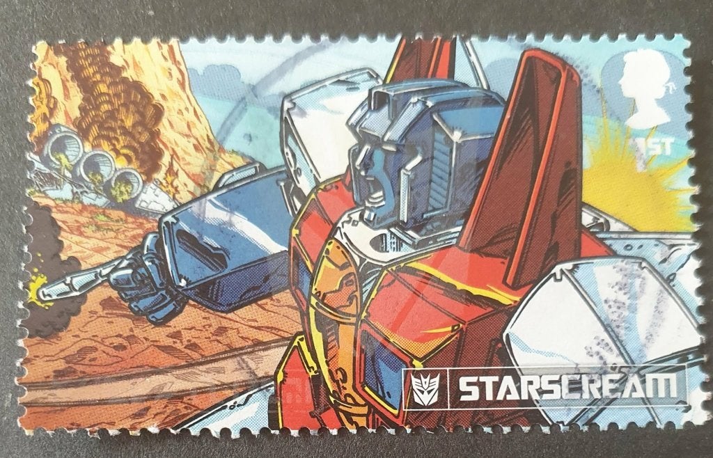 194-26 Engeland / Transformers - Starscream, Verzenden, Gestempeld
