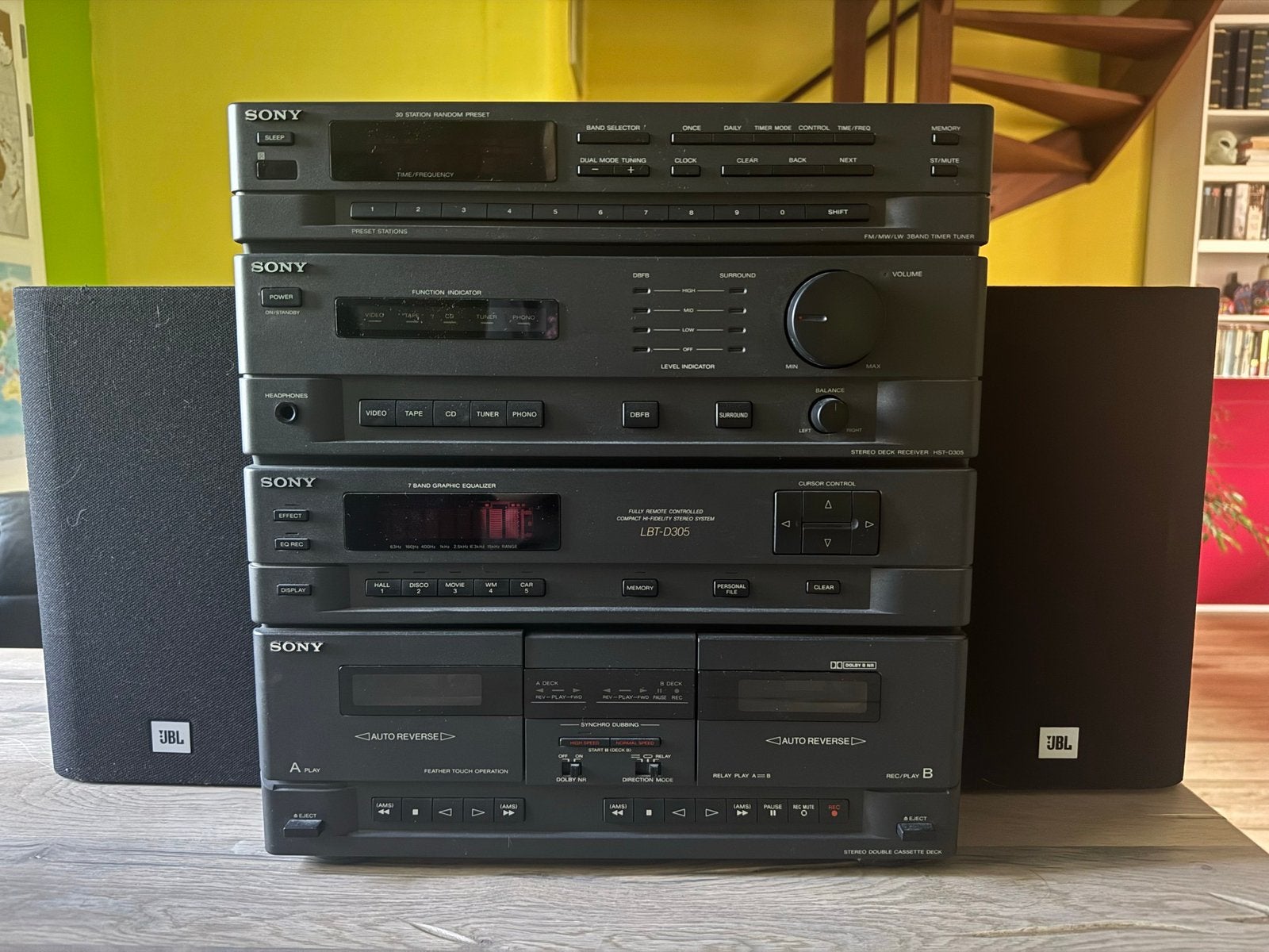 Sonny hifi set met jbl speakers, Audio, Tv en Foto, Stereo-sets, Ophalen, Gebruikt, Speakers, Overige merken
