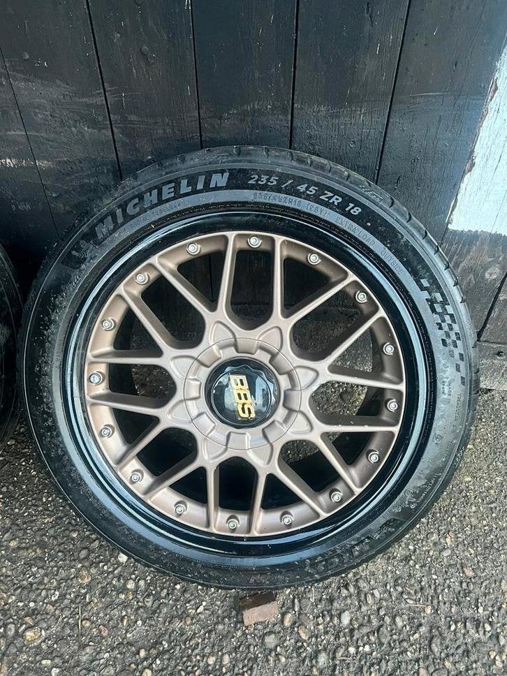 Originele BBS RS VW T3 Multivan 18? Michelin zomer set, Auto-onderdelen, 18 inch, Gebruikt, Banden en Velgen, Niet ingevuld