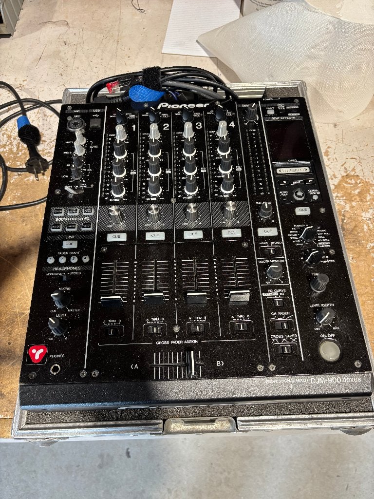 Pioneer DJM-900 Nexus DJ mixer inclusief flightcase, Gebruikt, Onbekend, Ophalen of Verzenden, Pioneer