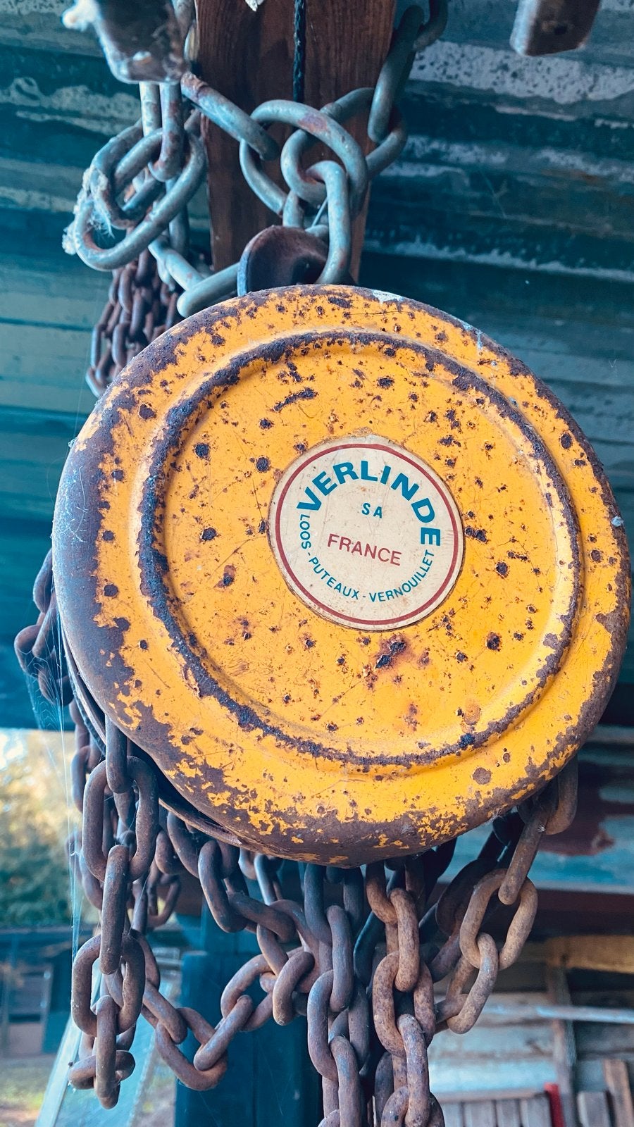 Verlinde SA Kettingtakel - Vintage en Robuust, Ophalen, Gebruikt, Handmatig