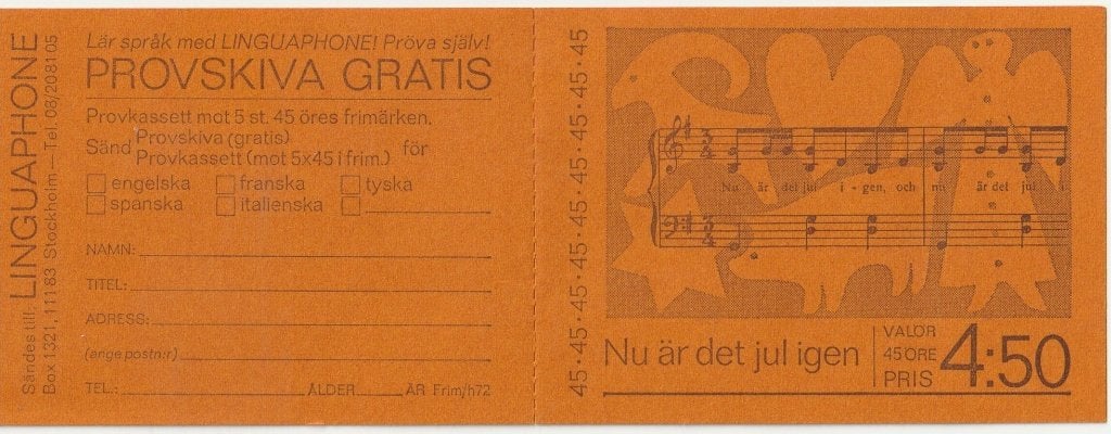 Zweden MH 37 pf.**, Verzenden, Zweden, Postfris