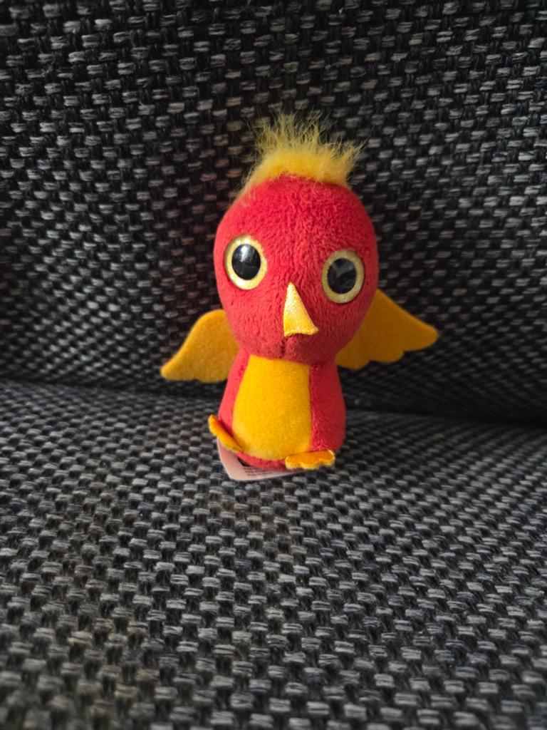 Schattige rode vogel knuffel van Ty Beanie Boo (McDonald's), Overige typen, Ophalen of Verzenden, Rood, Klein (minder dan 20 cm)