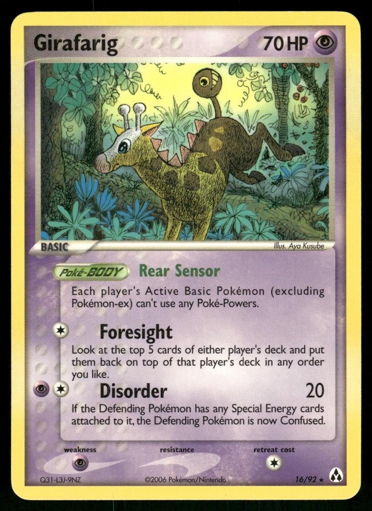 Girafarig 16/92 - Legend Maker (NM), Hobby en Vrije tijd, Verzamelkaartspellen | Pokémon, Gebruikt, Verzenden
