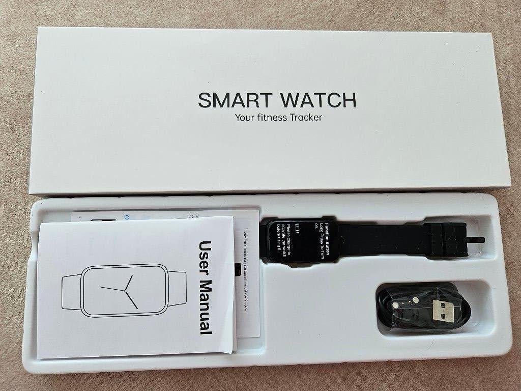 Smartwatch – Nieuw in verpakking, Ophalen, Nieuw, Zwart, Android