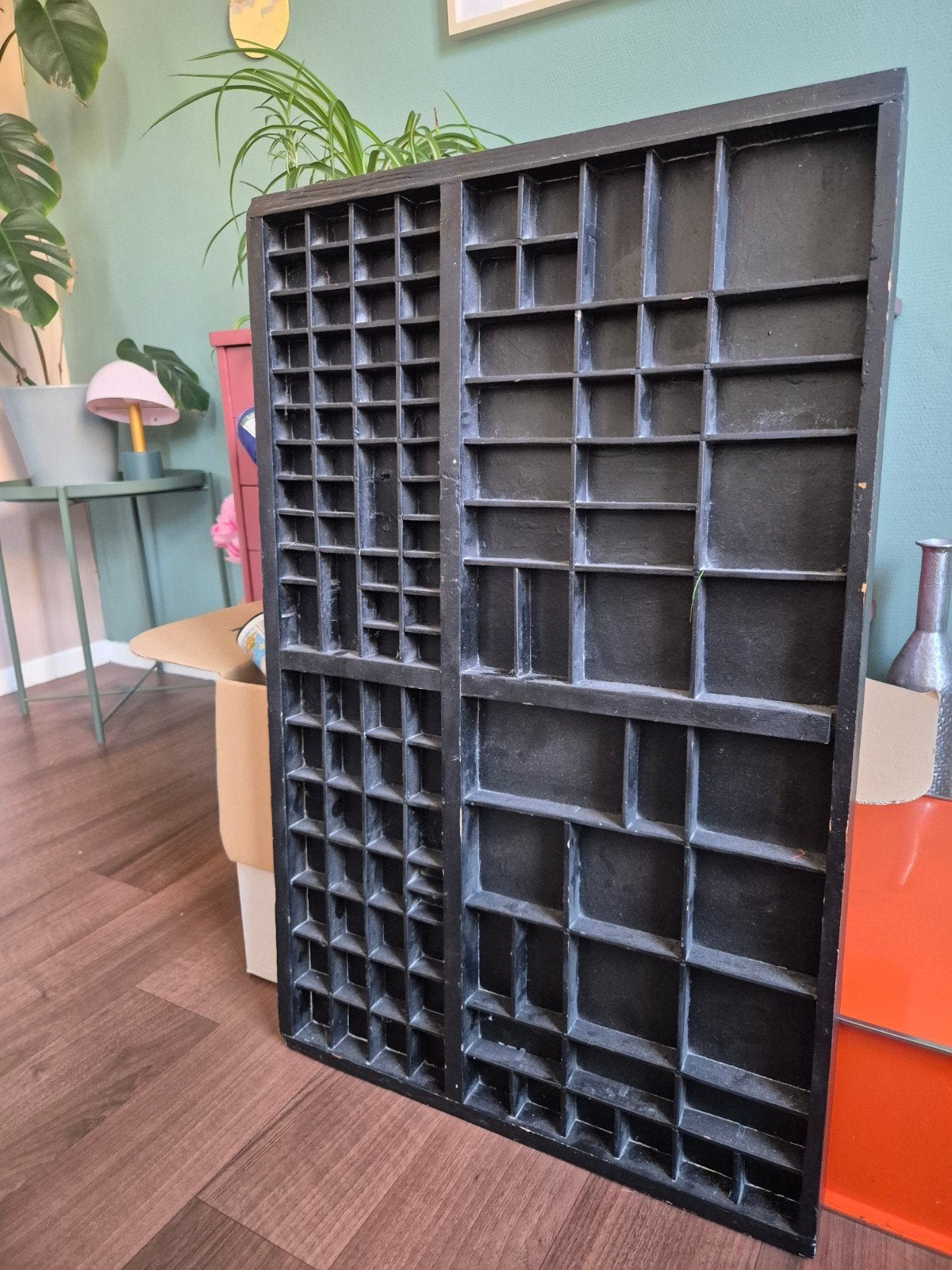 Letterbak hout, Gebruikt, Gereedschap of Toebehoren, Hout, Ophalen