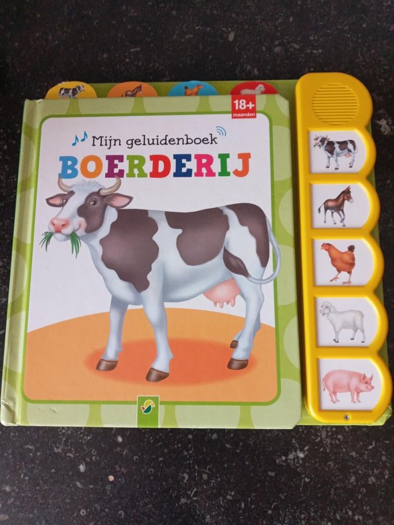 18mnd. Mijn geluidenboek boerderij kijken luisteren plezier, Lisa Maurer, Ophalen of Verzenden, Zo goed als nieuw, Uitklap-, Voel- of Ontdekboek