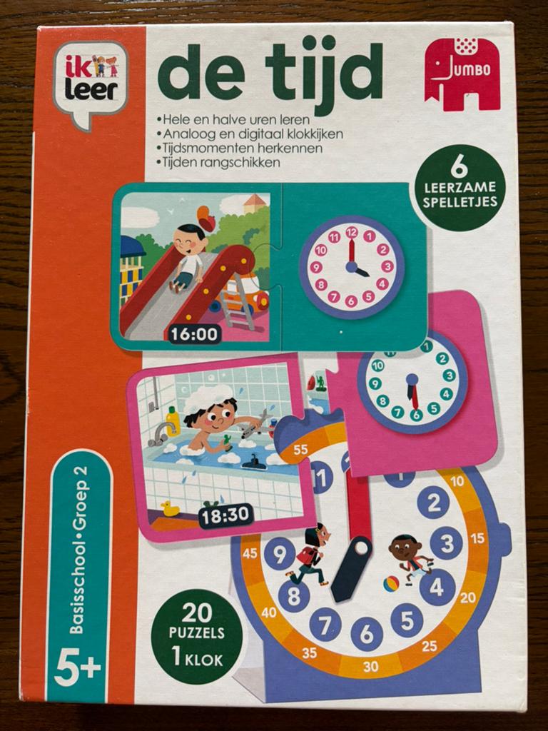 Ik leer de tijd - puzzels en leerzame spelletjes, vanaf 5 jr, Kinderen en Baby's, Speelgoed | Educatief en Creatief, Ophalen of Verzenden